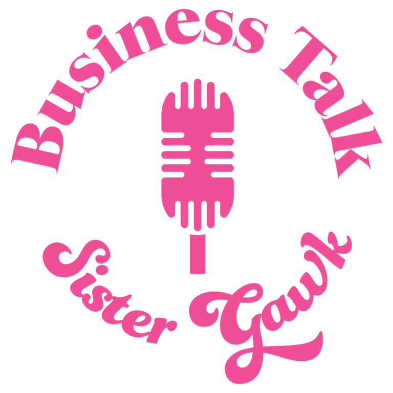 Business Talk Sister Gawk Circle Logo