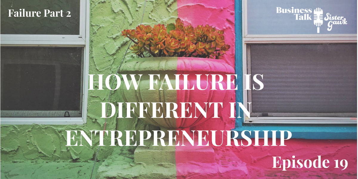 Episode 19: Failure Part 2 – How Failure is Different In Entrepreneurship