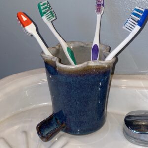 Navy Electric Toothbrush Holder