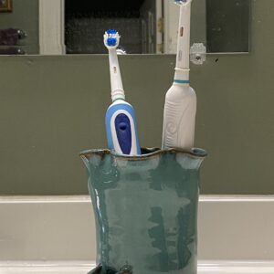 Teal Electric Toothbrush Holder